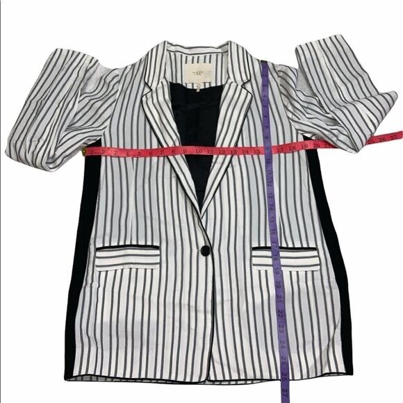 maje Stripe Down Single Button Blazer - Picture 9 of 9